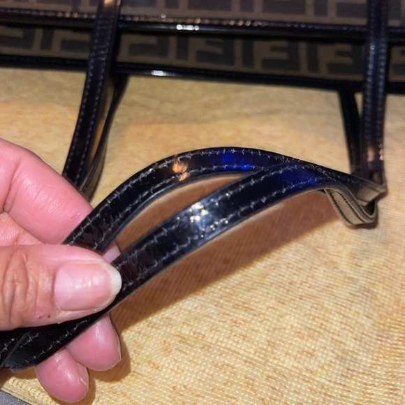 Preloved Fendi leather Zucca bag pristine condition comes with dust. - Picture 9 of 16